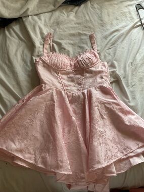 Women’s Pink High-Low Party Dress